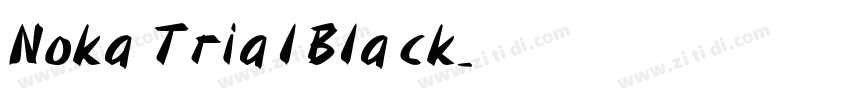 Noka Trial Black字体转换